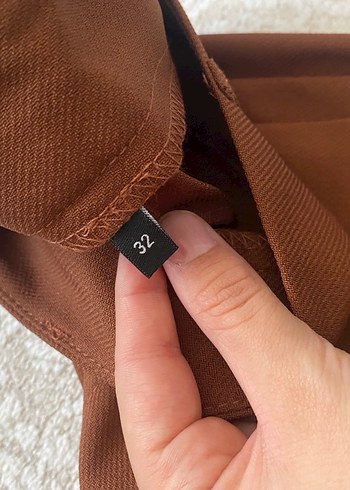 Trendyol & Milla Kahverengi Kadın Kumaş Pantolon Midi Boy