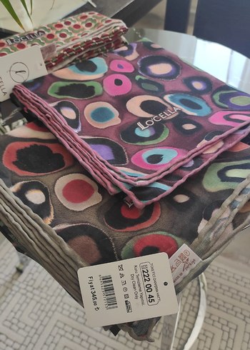 Diger Çok Renkli Dantelli Kadın Fular - Görsel 5