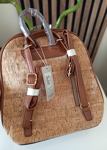 Renkli Baskılı Deri Bohem Sırt Çantası zara - Görsel 3