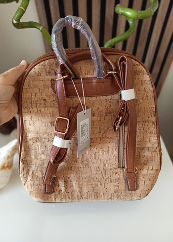 Renkli Baskılı Deri Bohem Sırt Çantası zara - Görsel 6