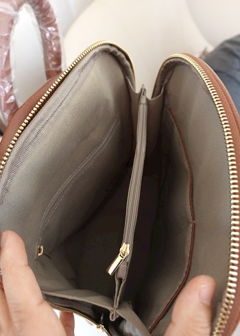 Renkli Baskılı Deri Bohem Sırt Çantası zara - Görsel 4