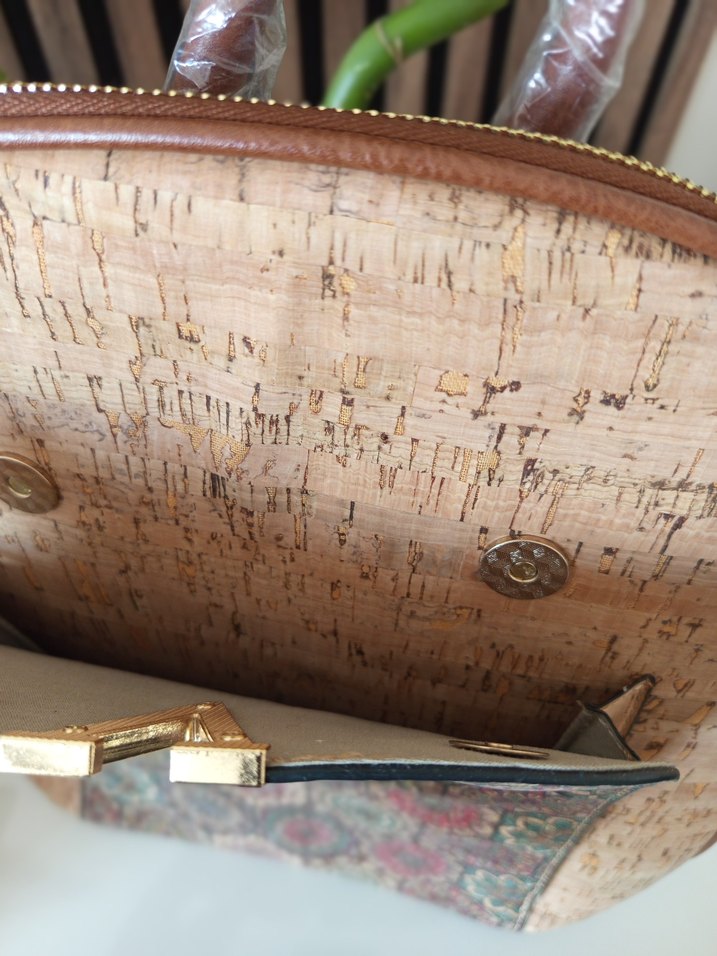 Renkli Baskılı Deri Bohem Sırt Çantası zara - Görsel 5