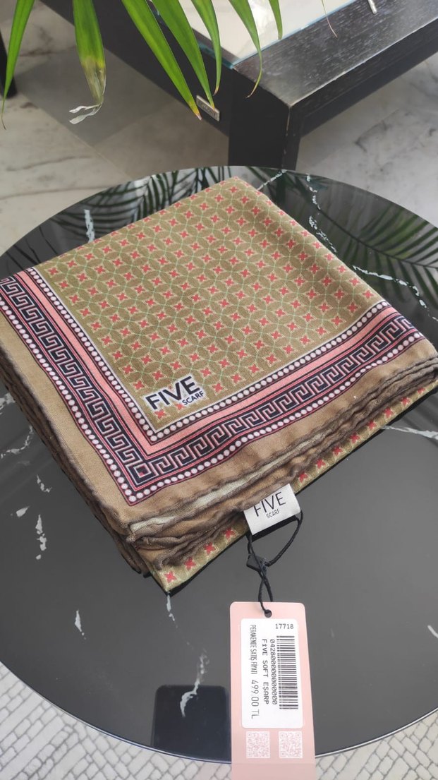 İşlemeli Bohem Kadın Fular Seti - Görsel 3