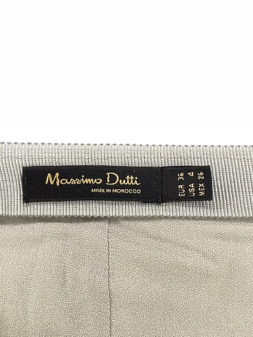 36 Beden gri Renk Massimo Dutti Uzun Etek %70 İndirimli.