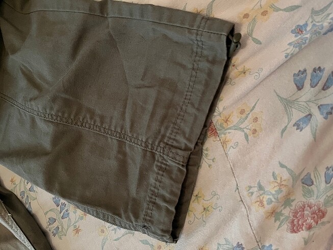 34 Beden Pull&Bear Haki Yeşil Kargo Pantolon