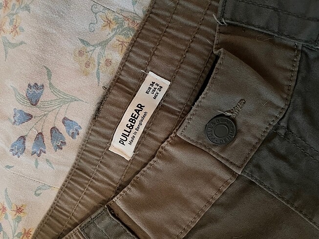 Pull and Bear Pull&Bear Haki Yeşil Kargo Pantolon