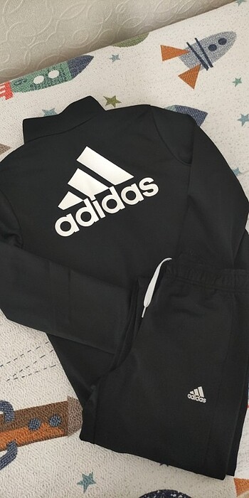 11-12 Yaş Beden siyah Renk Adidas Erkek Çocuk Eşofman Takımı