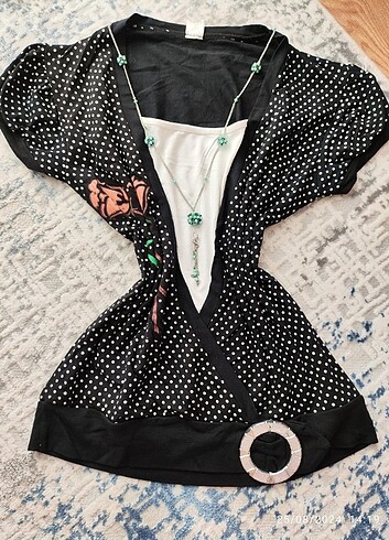 Vintage y2k coquette lolita bluz