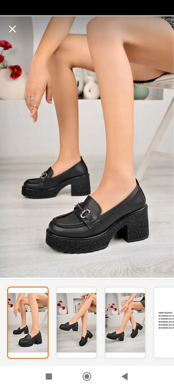 Siyah loafer ayakkkabı - Görsel 2