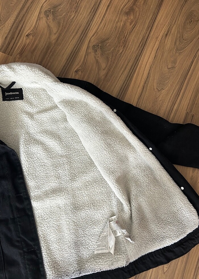 stradivarius yünlü ceket - Görsel 3