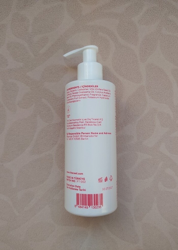 The Ceel Sıkılaştırıcı Selülit Jeli  - Görsel 2