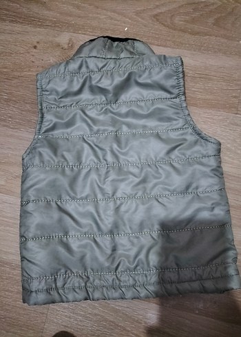 Erkek Çocuk Gri Fermuarlı Yelek - Görsel 2