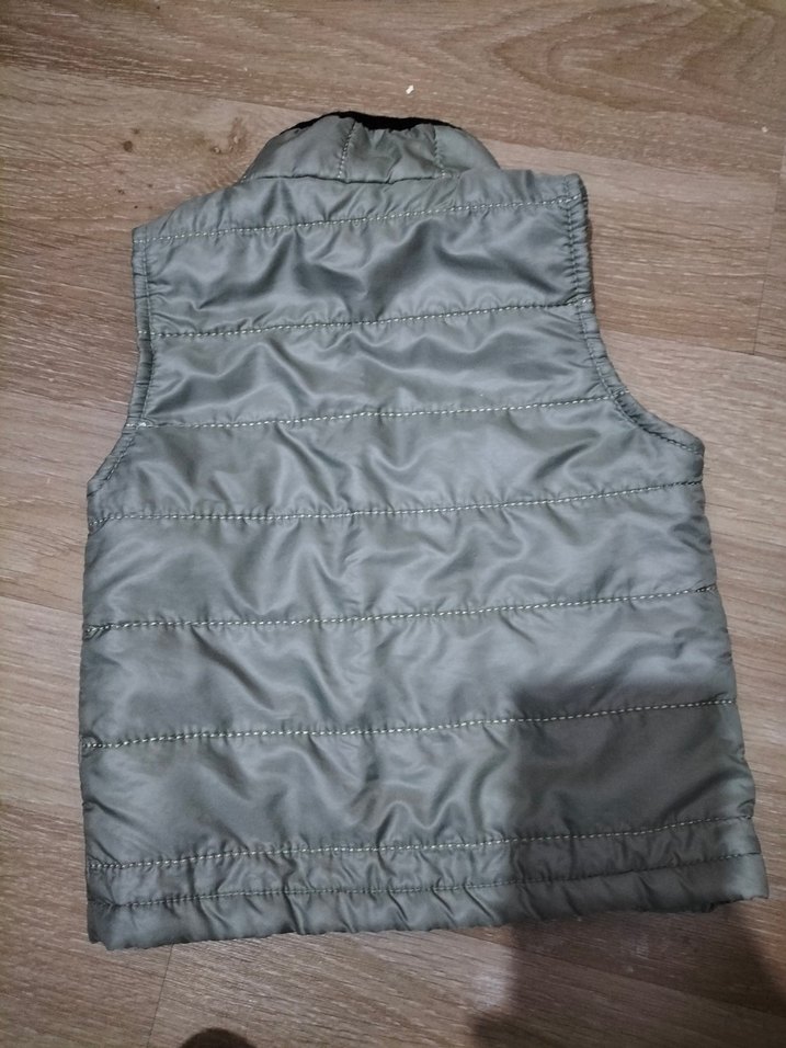 Erkek Çocuk Gri Fermuarlı Yelek - Görsel 2