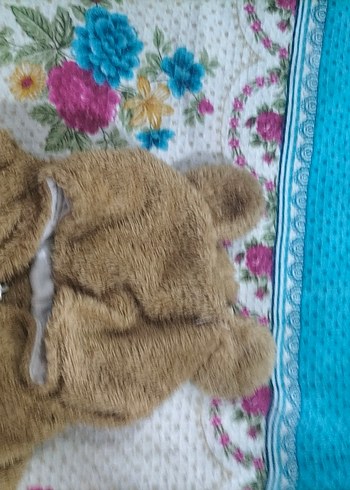 Kahverengi Peluş Bebek Tulumu - Görsel 4