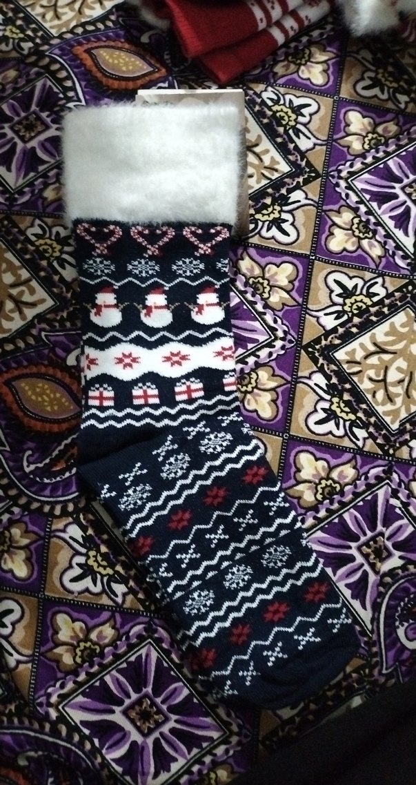 Kız Çocuk Desenli Sıcak Çorap - Görsel 2