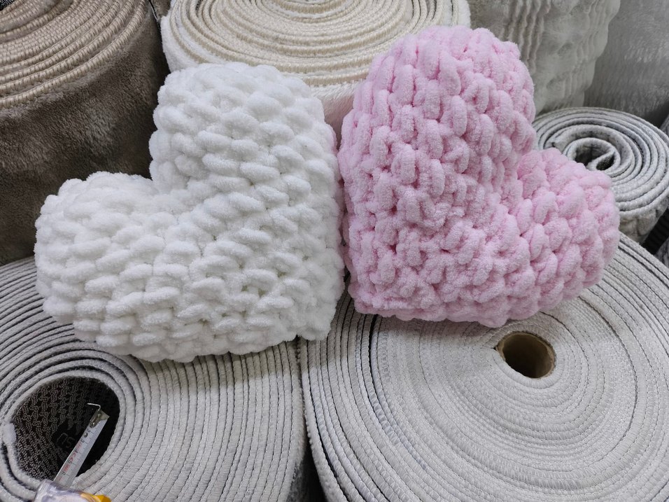 Pembe Kalp Şekilli yastık - Görsel 2