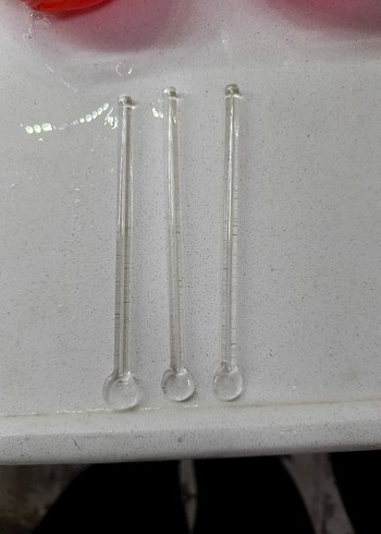 Şeffaf Plastik Karıştırma Çubukları 3'lü - Görsel 2