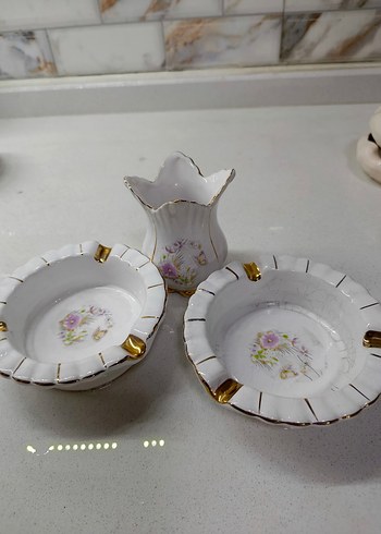 Pastel Desenli Beyaz Seramik Vazo - Görsel 5