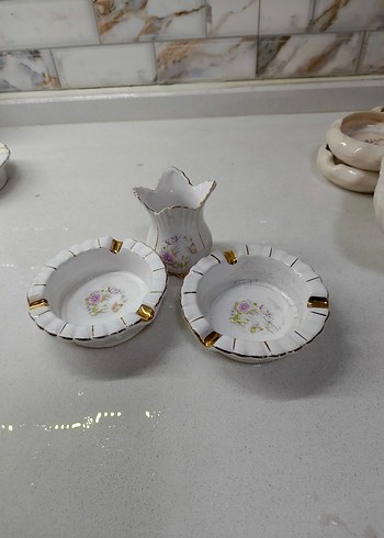 Pastel Desenli Beyaz Seramik Vazo - Görsel 4