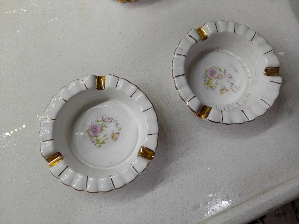 Pastel Desenli Beyaz Seramik Vazo - Görsel 3