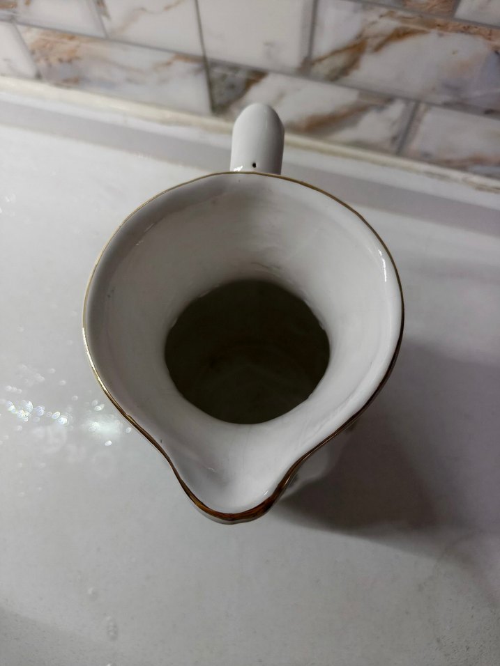 Beyaz Pastel Desenli Seramik Sürahi - Görsel 4