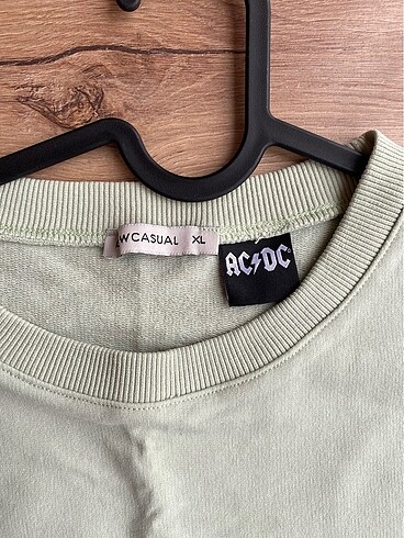 xl Beden Su yeşili acdc sweatshirt