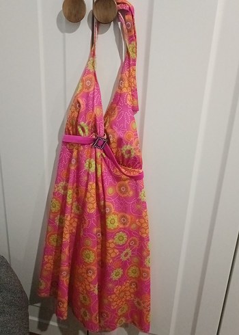 Renkli Bağlamalı Pembe mayo - Görsel 2