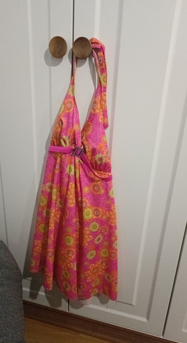 Renkli Bağlamalı Pembe mayo - Görsel 2