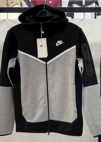 Nike Erkek Gri Fermuarlı Sweatshirt