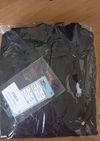 xl Beden Polo Fermuarlı Kapüşonlu Sweatshirt