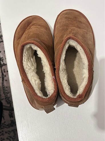 38,5 Beden kahverengi Renk ugg ugg ugg kurklu ayakkabı