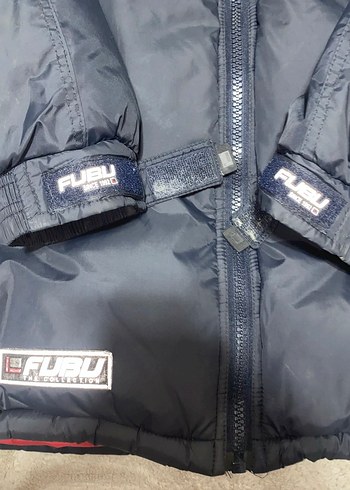 FUBU Siyah Kapüşonlu Erkek Mont pislick - Görsel 2