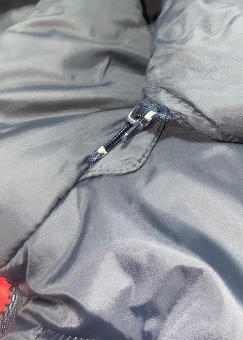 FUBU Siyah Kapüşonlu Erkek Mont pislick - Görsel 5