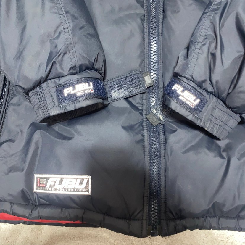 FUBU Siyah Kapüşonlu Erkek Mont pislick - Görsel 2