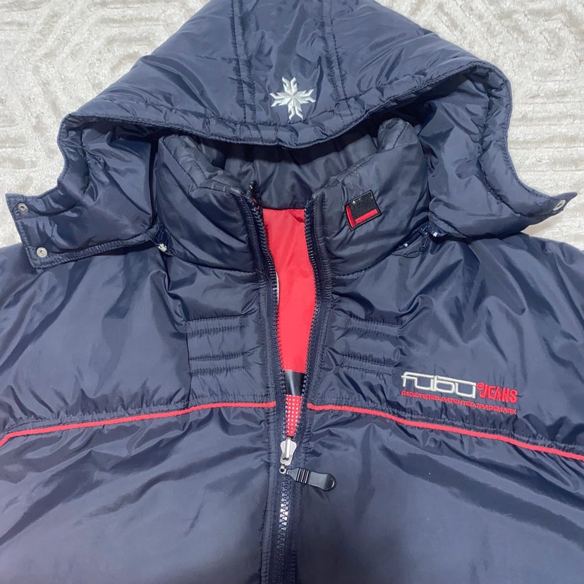 FUBU Siyah Kapüşonlu Erkek Mont pislick - Görsel 4