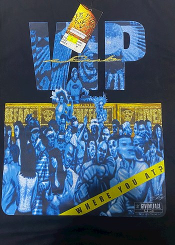 Siyah Rock Punk Baskılı Erkek Tişört give me face pislick - Görsel 2