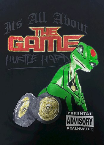 Siyah Baskılı Erkek Tişört Rock Punk dirty city the game pislick - Görsel 2