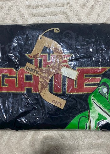 Siyah Baskılı Erkek Tişört Rock Punk dirty city the game pislick - Görsel 4