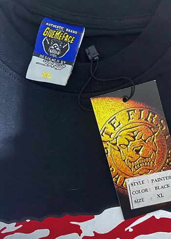 Siyah Baskılı Street Wear T-shirt give me face pislick - Görsel 3