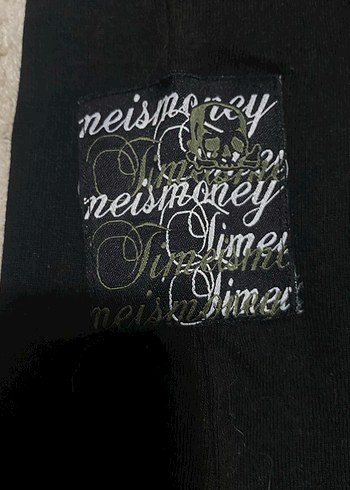 Rock Punk Tarzı Siyah Baskılı Erkek Tişört timeismoney pislick - Görsel 3