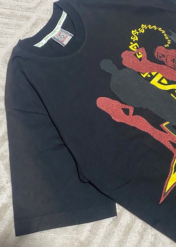 Rock Punk Tarzı Siyah Baskılı Erkek Tişört timeismoney pislick - Görsel 2