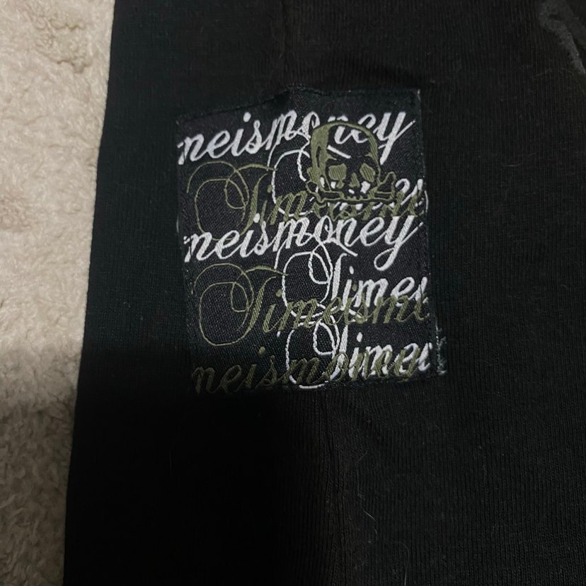 Rock Punk Tarzı Siyah Baskılı Erkek Tişört timeismoney pislick - Görsel 3