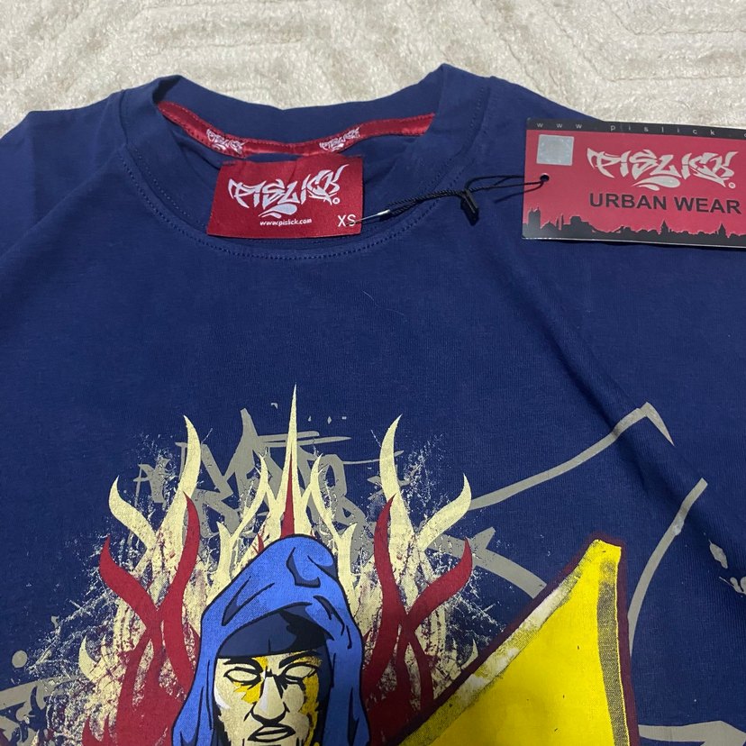 Renkli Baskılı Erkek Çocuk Tişörtü pislick - Görsel 2