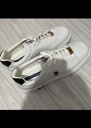 U.S Polo Assn. Beyaz Deri Sneaker Orijinal Yeni Etiketli