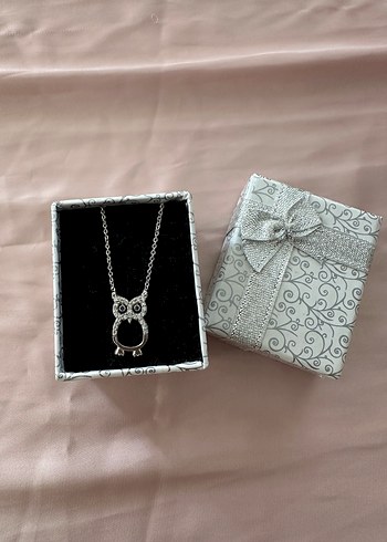 Accessorize Gri Zincir Detaylı Mini Baykuş Kolye