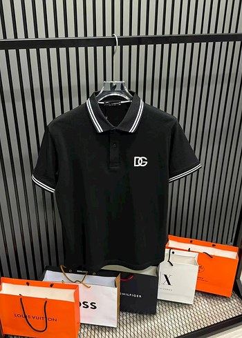 Dolce Gabbana Siyah Polo Yaka T-shirt