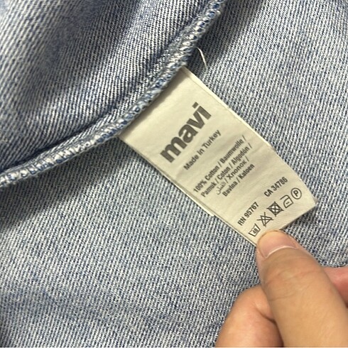 xl Beden mavi Renk Mavi jeans kot ceket