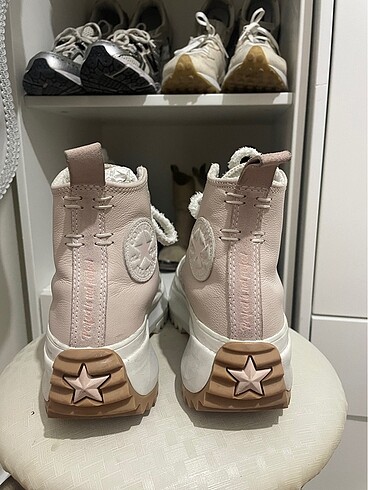 39 Beden pembe Renk Converse toz pembe kalın tabanlı