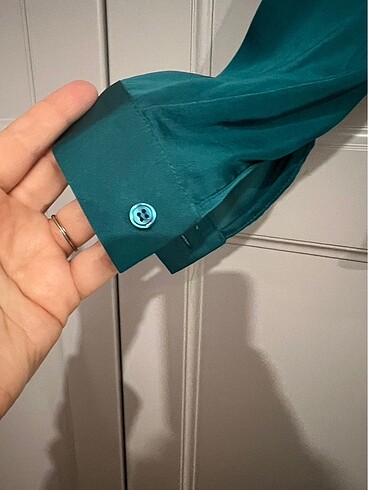 s Beden Forever 21 Saten Görünümlü Gömlek