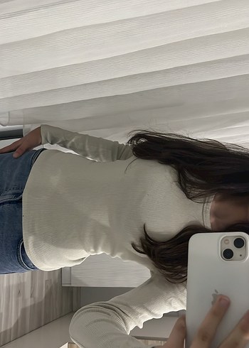 Bej Uzun Kollu body - Görsel 2